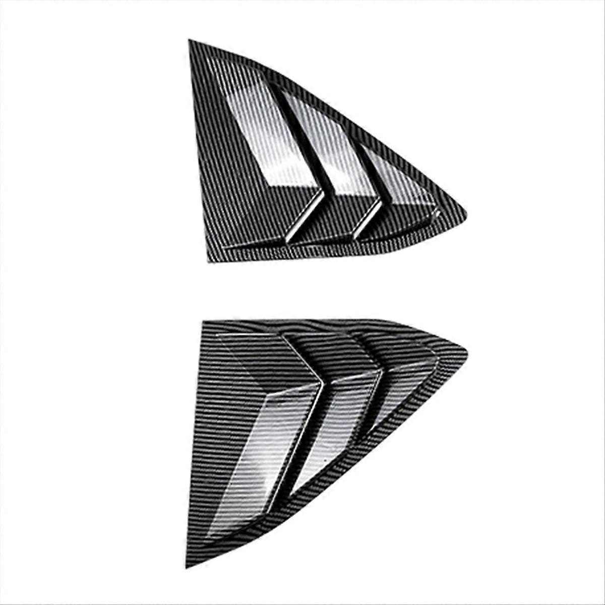 For C8 Rear Triangle Window Shutters Carbon Fiber