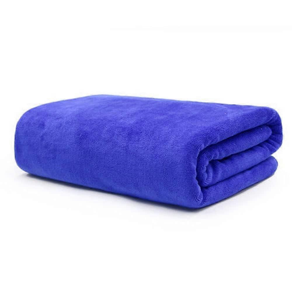 Bath Towel Set Large Microfiber Quick Dry Absorbent Soft Hotel Quality Oversized Blue 90x190cm