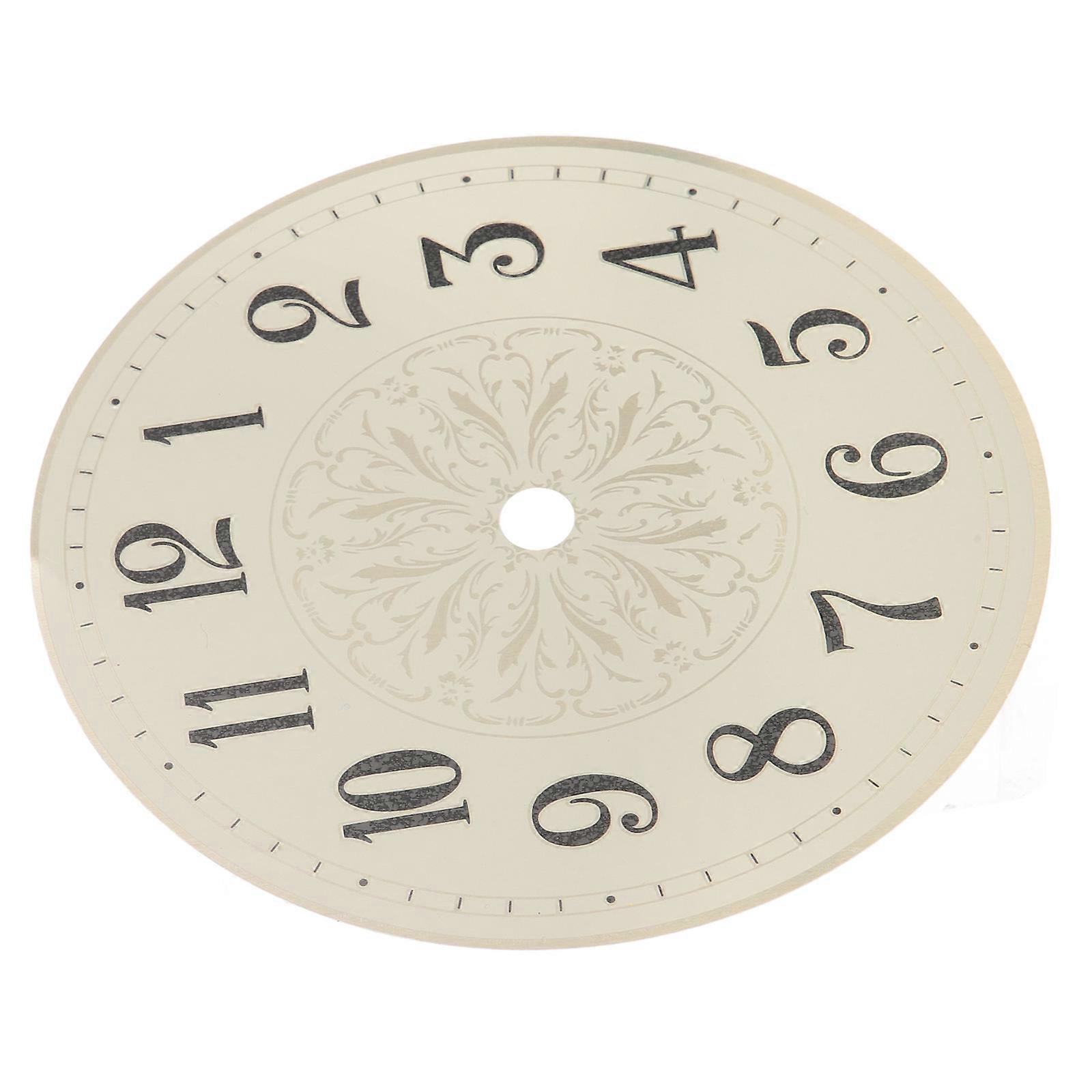 DIY Clock Dial Replacement Part for Wall Clock Making Round Golden Iron Plate 6.3 Inches