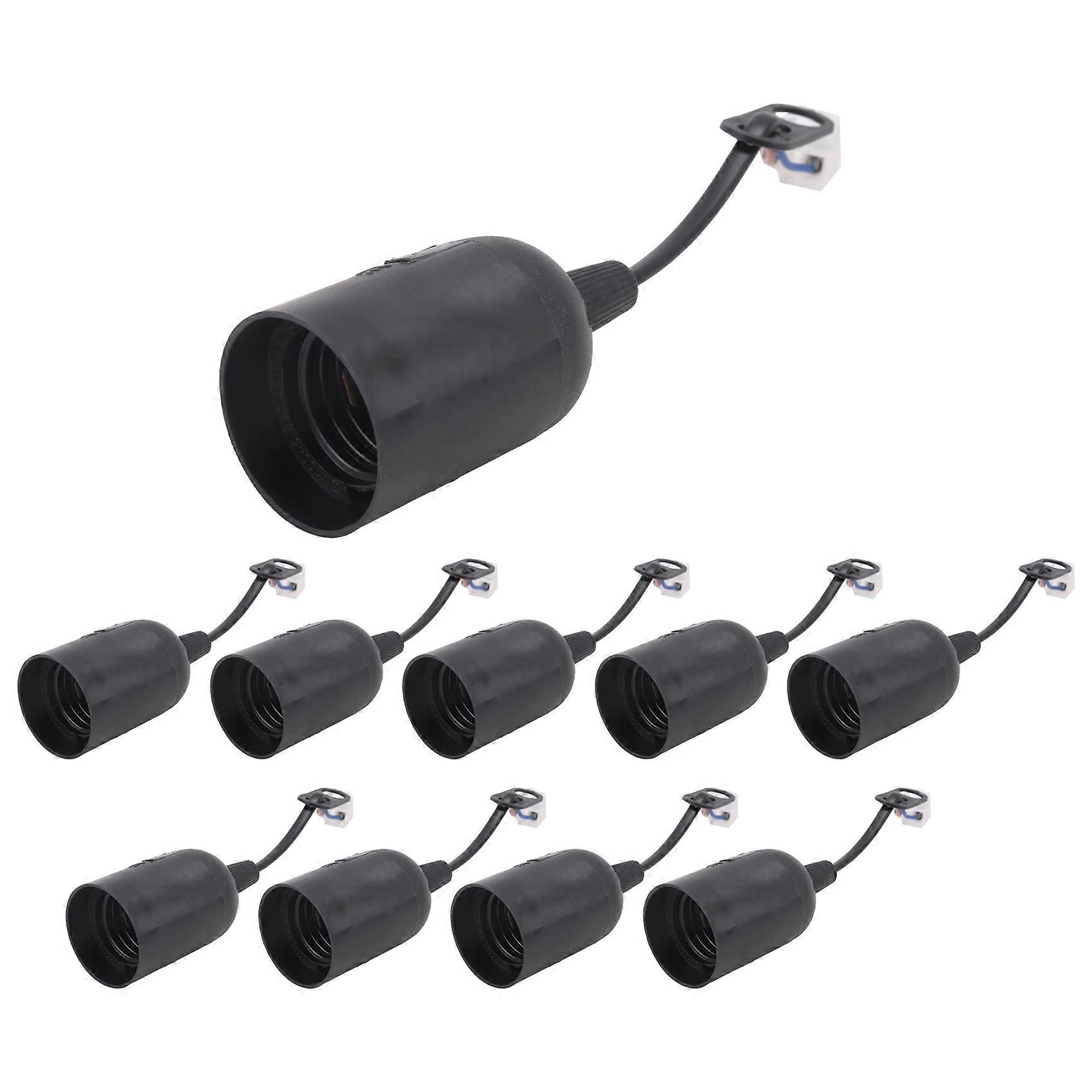 10Pcs E27 Lamp Holder Construction Socket Lamp Holder DIY Construction Site Socket Renovation Socket Lighting Accessorie