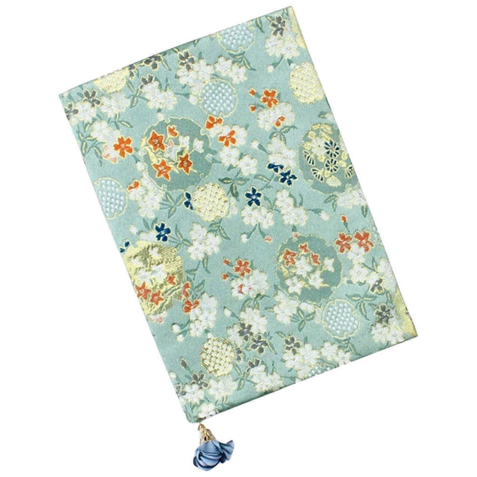 Cloth Book Cover Decorative Notebook Sleeve Adjustable Book Protector 2pcs