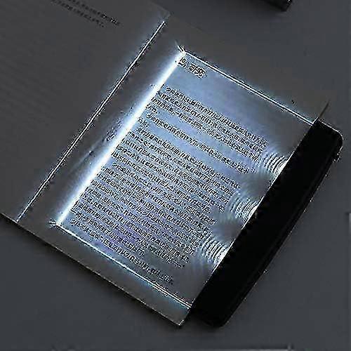 Flat Book Light for Reading in Bed, Clear LED Lamp for Students