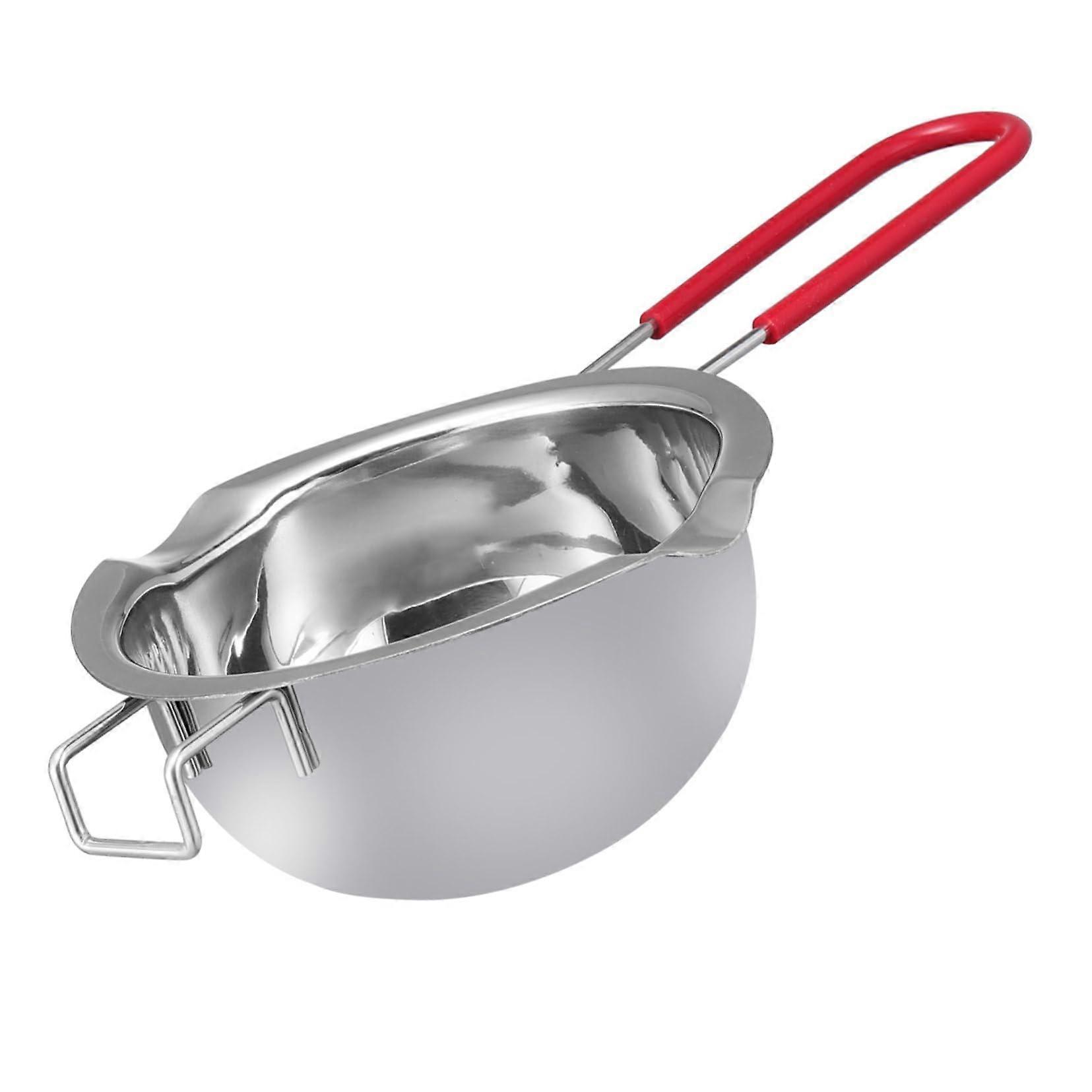 Chocolate Melting Pot with Stainless Steel Boiler and Silicone Handle for Candy and Fondue