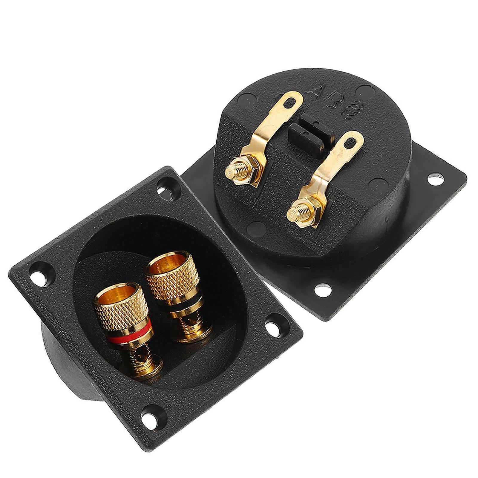 Speaker Box Terminal Cup for Repair 2Pcs Binding Post Connector for Subwoofer