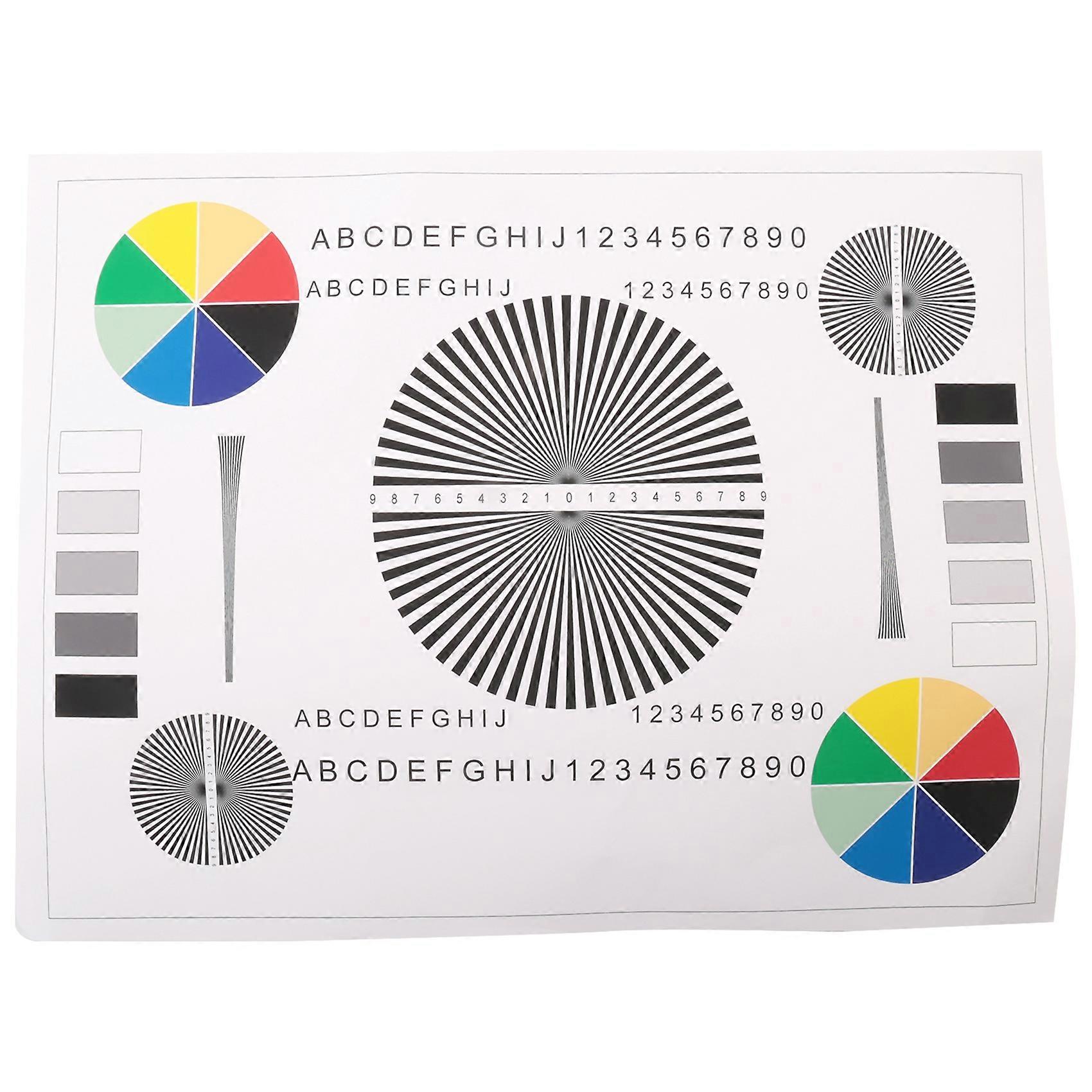  Lens Focusing Test Card Mobile Camera DV Surveillance Camera Test Chart HD (A3) 385x290x0.23mm