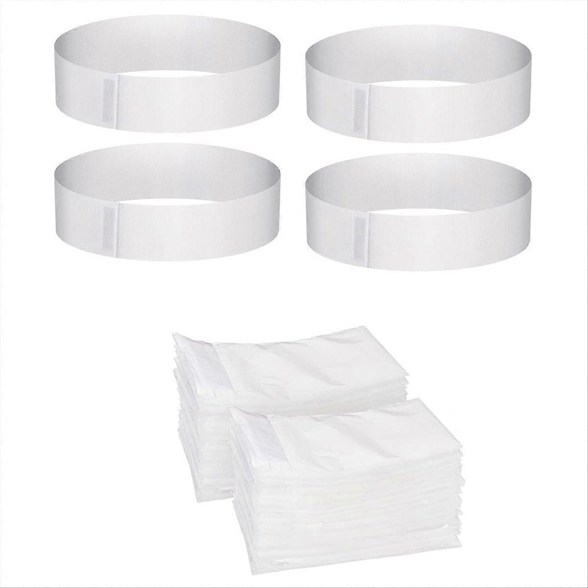 100PCS Disposable Spa Headbands,with Adjustable Magic Tape