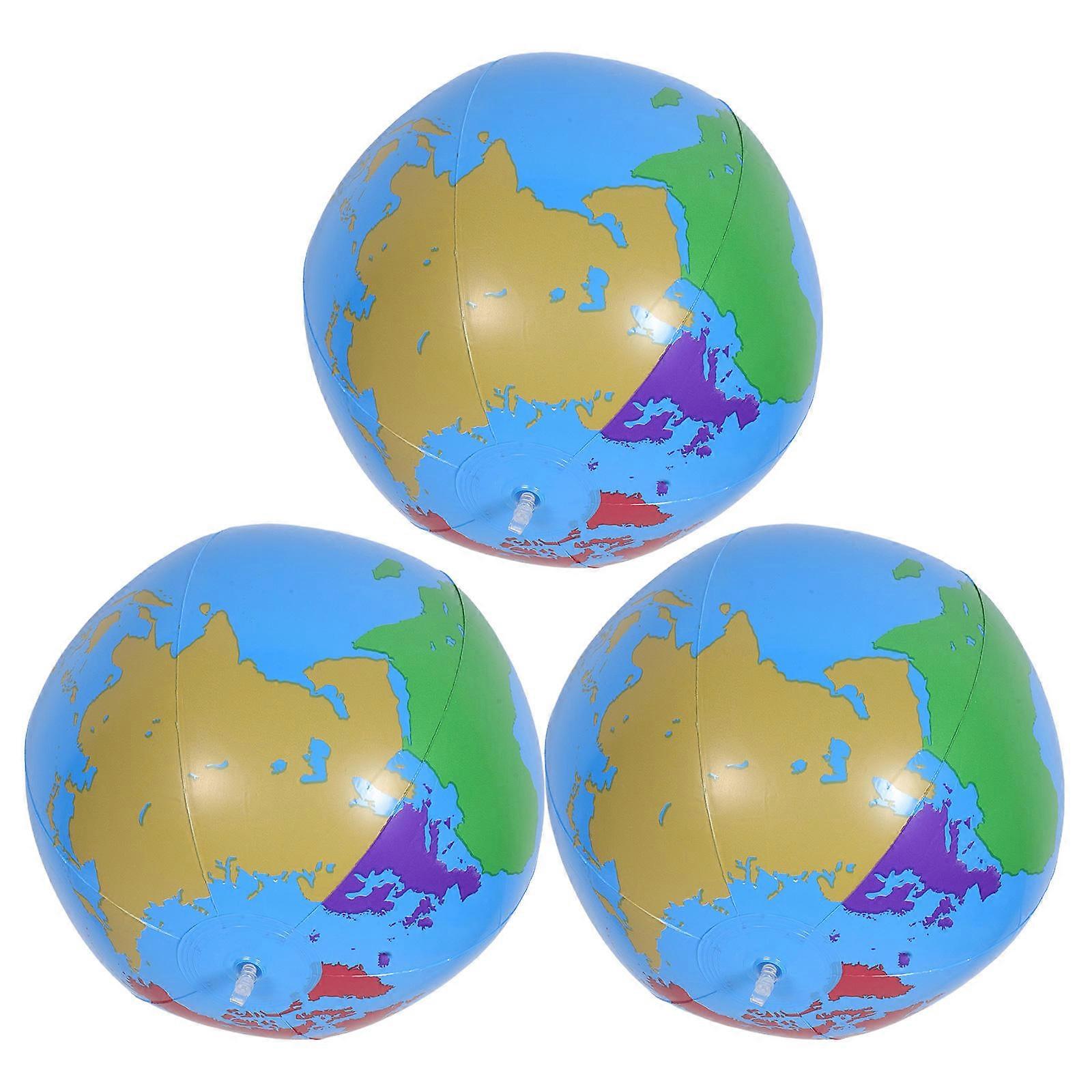 Inflatable Globe 3Pcs for Teaching Geography and Outdoor Educational Fun