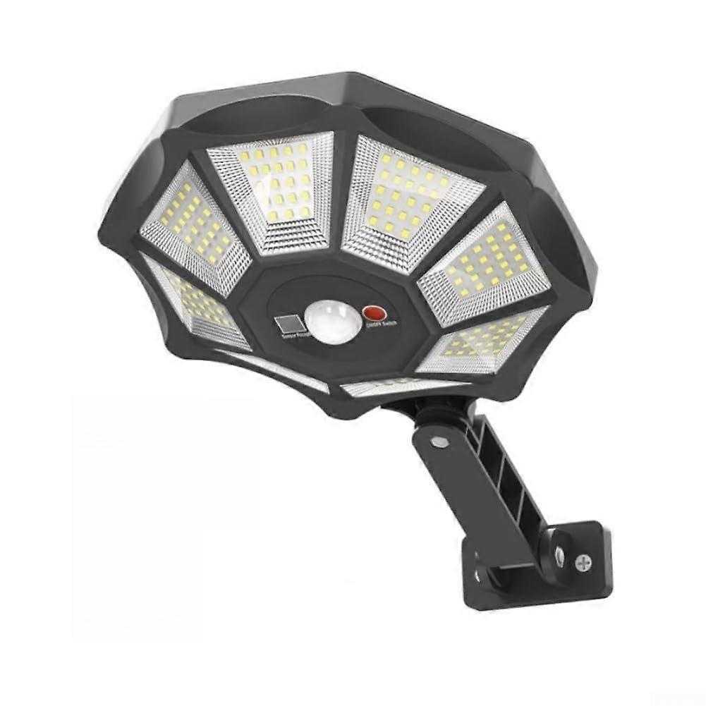 168 LED Solar Security Light Motion Sensor, Octagonal Design, 360 Degree Light, DusktoDawn, IP65 Waterproof