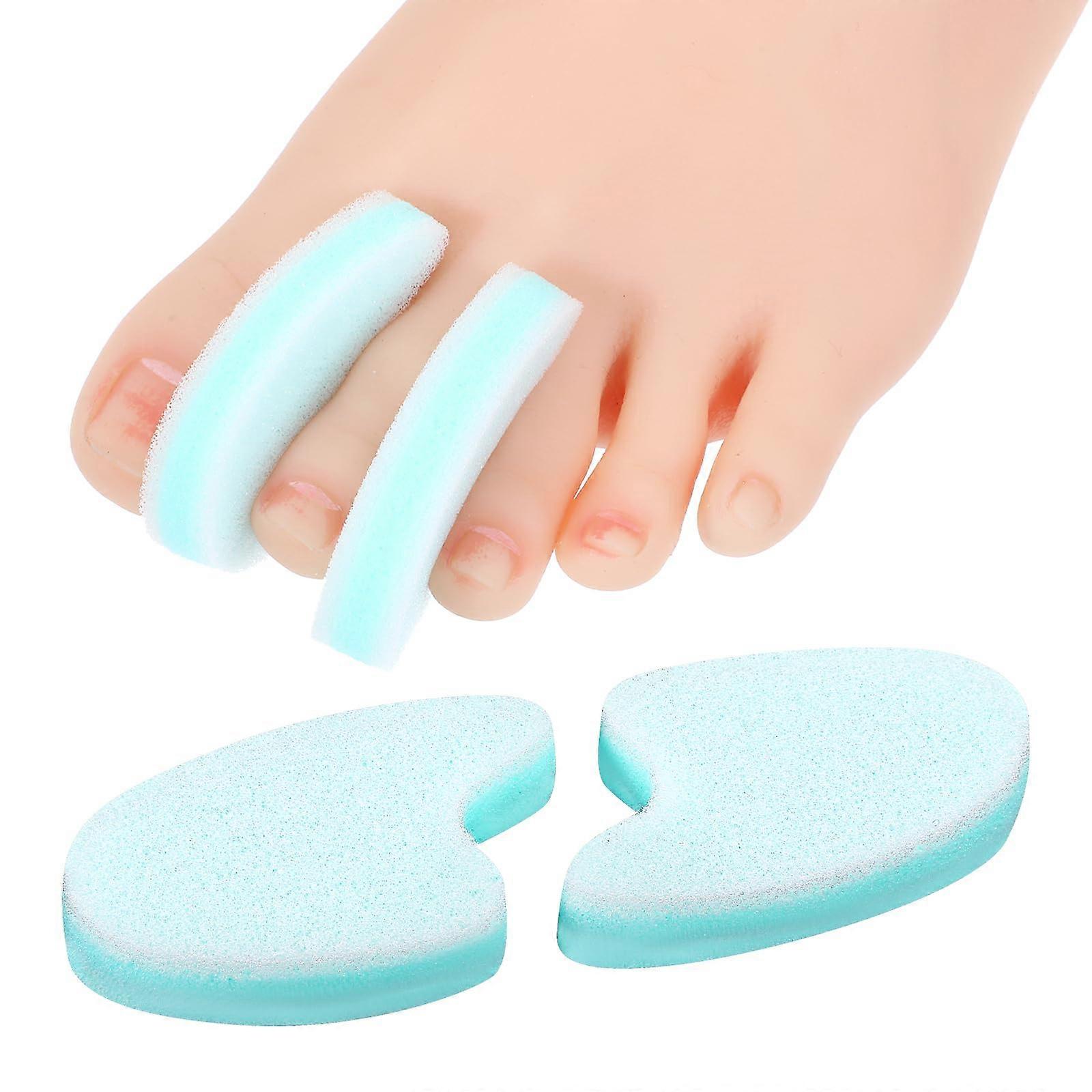 20 Pack Foam Toe Separators for Pain Relief, Breathable Spacers for Bunions, Washable Pads