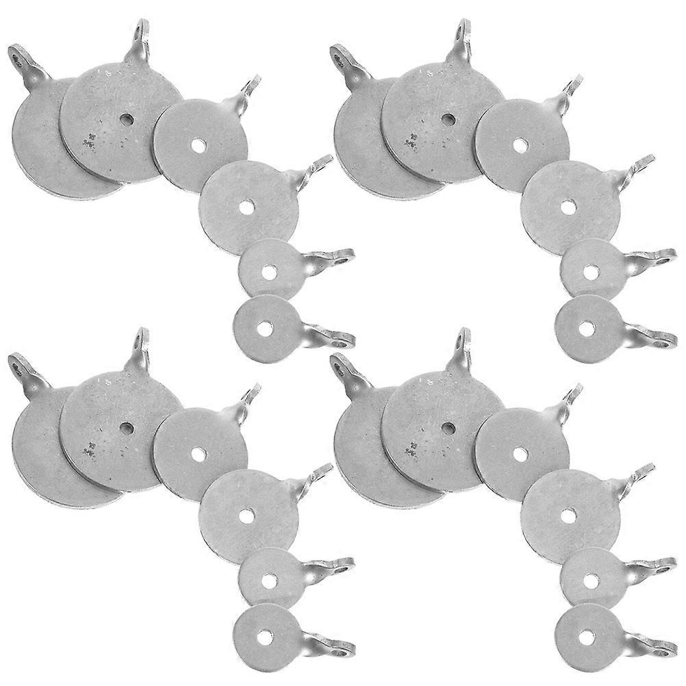 24pcs Targets for Training Stainless Steel Piece Targets Small Practicing Targets Practicing Plates