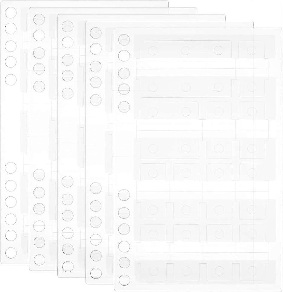 390Pcs PVC Binder Stickers 3Sizes Reinforcement Stickers Ring Self-Adhesive Reinforcement Labels for Ring Binder Bill Paper Photos Document