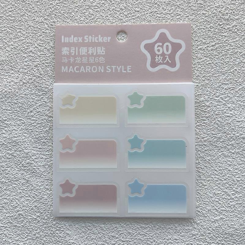 KindFuny 60/90/180PCS Index Tabs Multicolor Classification Stickers Stationery Index Label Memo Notebook Cute Stickers Notes