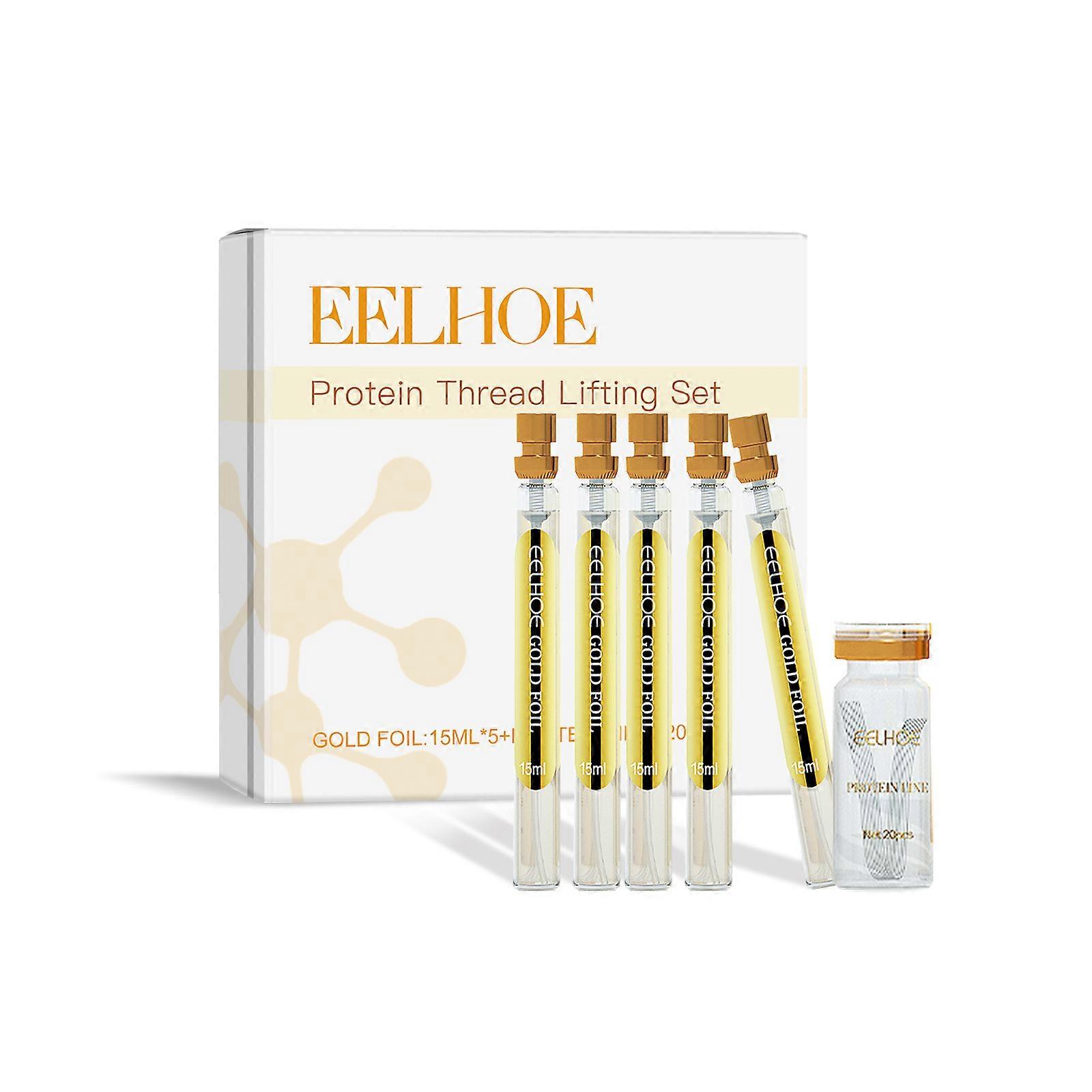 Protein Thread Lifting Set Fade Fine Lines Wrinkle Absorbable Protein Threads Collagen Face Filler Firming Moisturizing Serum