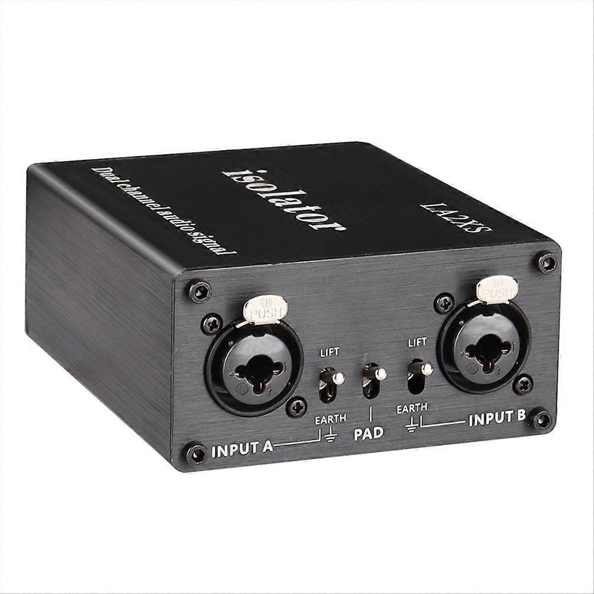 2-Channel XLR Audio Isolator Noise Reduction Filter Eliminates Current Noise 6.5 XLR Mixer Audio Is