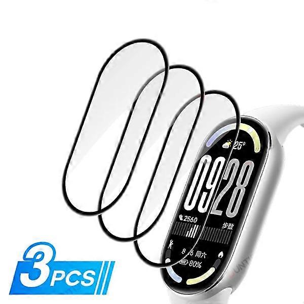 Screen Protector 3Pcs for compatible with Xiaomi Mi Band 10, 3D Curved Full Coverage Film (Not Glass)
