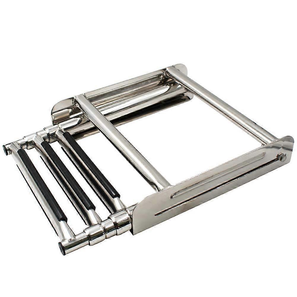3 Step Rustproof Stainless Steel Telescoping Pontoon Boat Ladder for Swim Platform