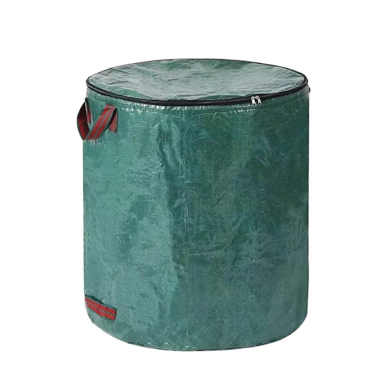 Heavy Duty Garden Waste Bag with Lid, Large 120L Reusable Yard Leaf Collection Container