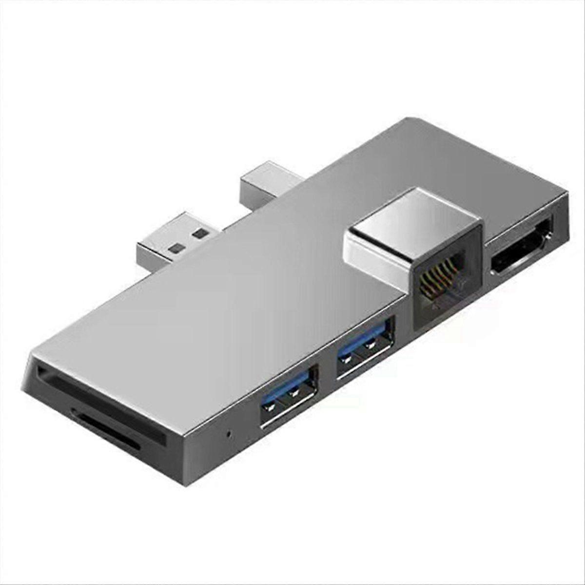 For Pro 4/5/6 Docking Station -Compatible PC Screen Projection 100M Ethernet Port USB3.0 Adapter,B