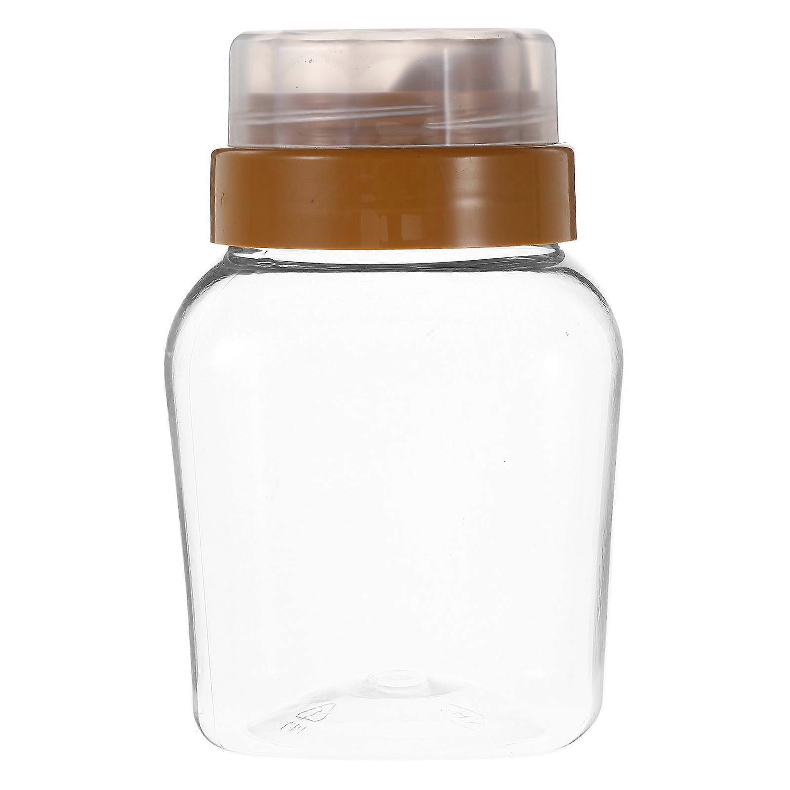 Refillable Honey Bottle for Dispensing Syrups 4Pcs Clear Containers