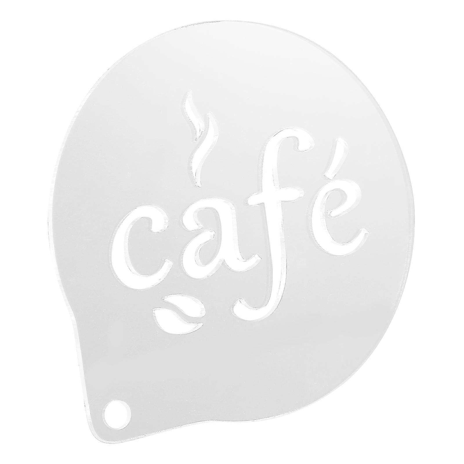 Coffee Latte Stencil Acrylic Template Mold for Baking