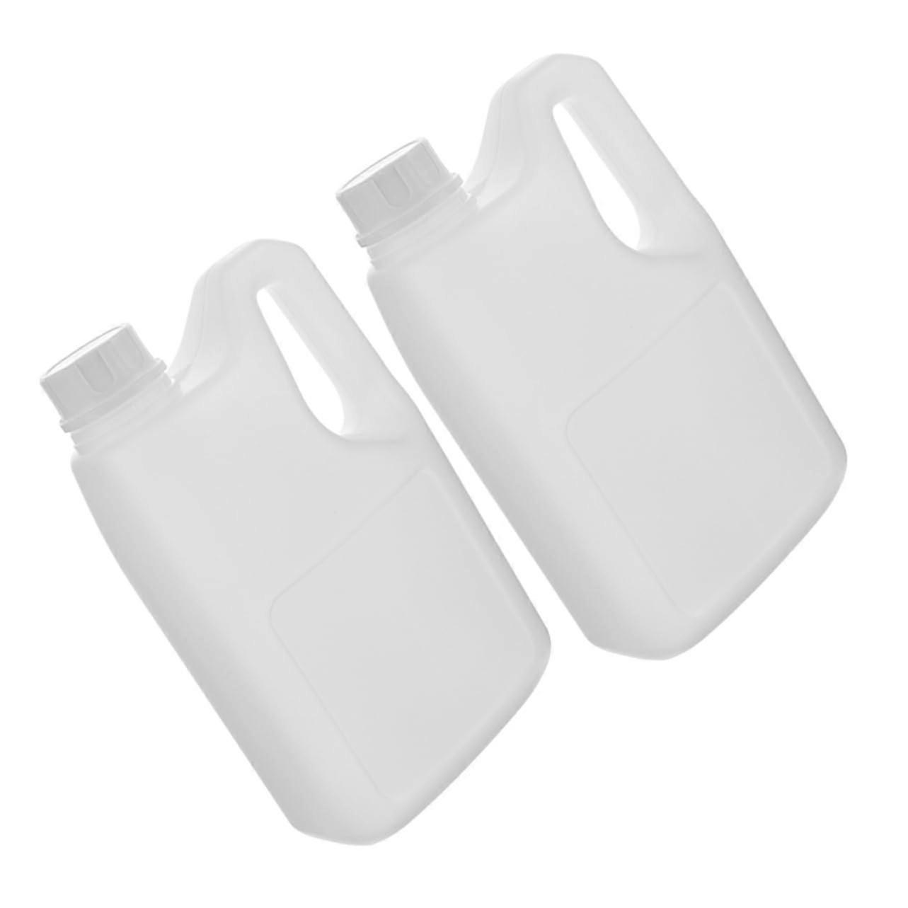 2pcs Plastic Juice Bottles with Handles Leakproof Reusable Containers for Kitchen Smoothies