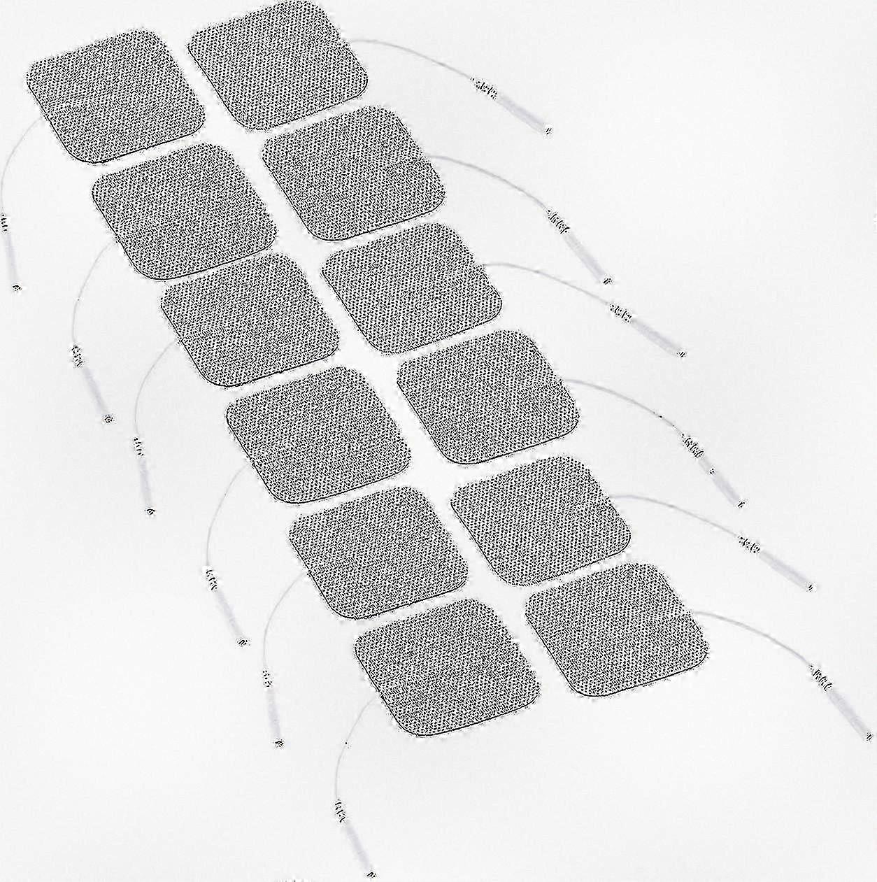 3-Pack Electrode Pads for Electrical Stimulation, 5x5 cm, Includes 12 Pads (4 per Set) 25-26