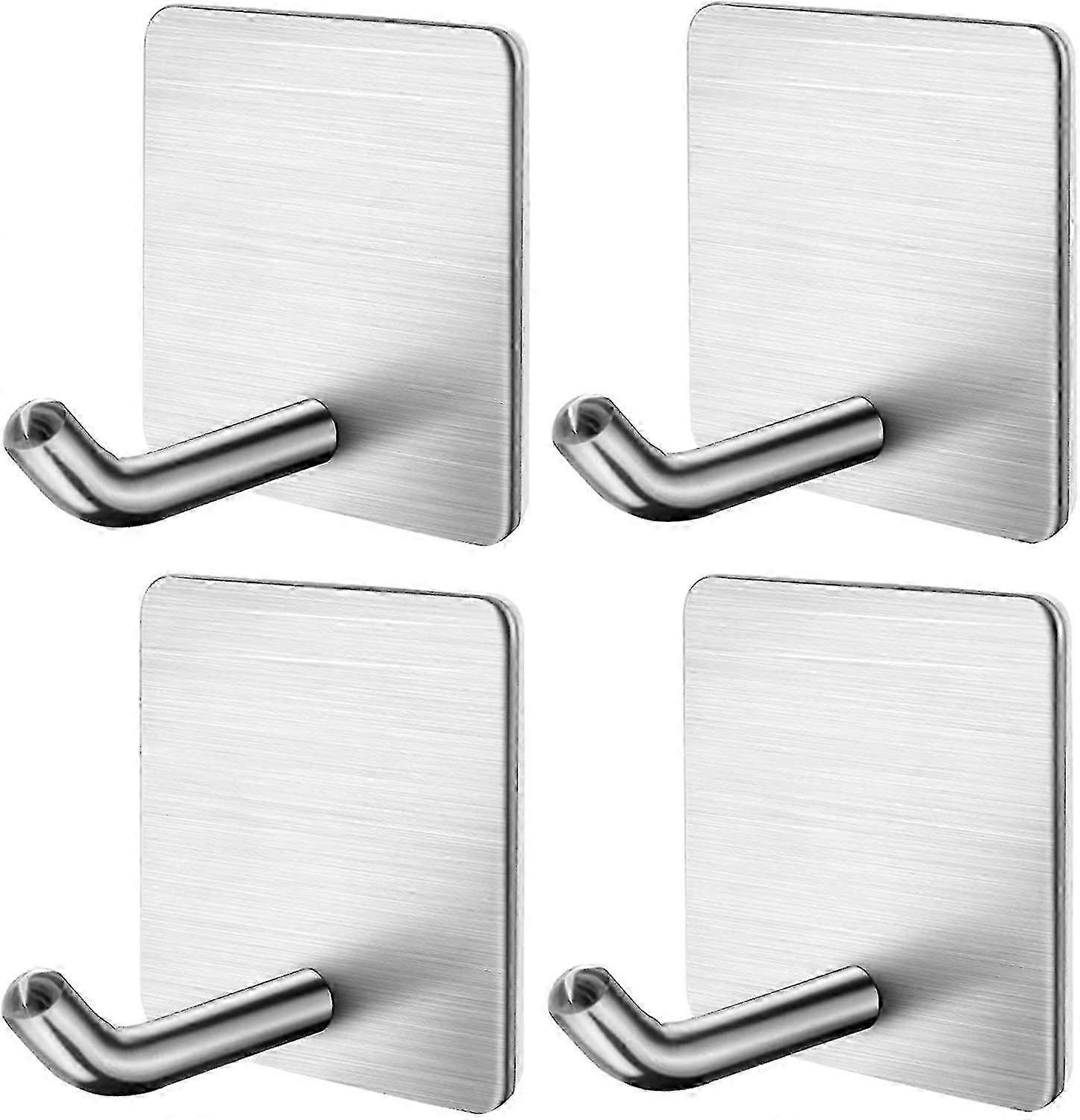 2025 Adhesive Hooks, Self Adhesive Brush Silver