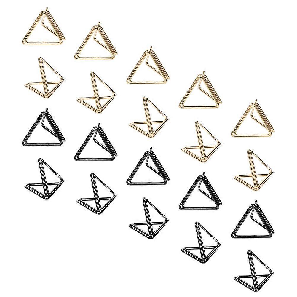 Assorted Color Paper Clips Triangular Picture Clips for Note Display 30Pcs