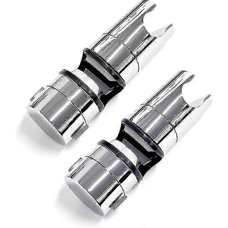 26-27 2 Pack Adjustable Replacement Sliding Shower Heads with Side Button, Extra Rubber Plating Process Betterlifefg