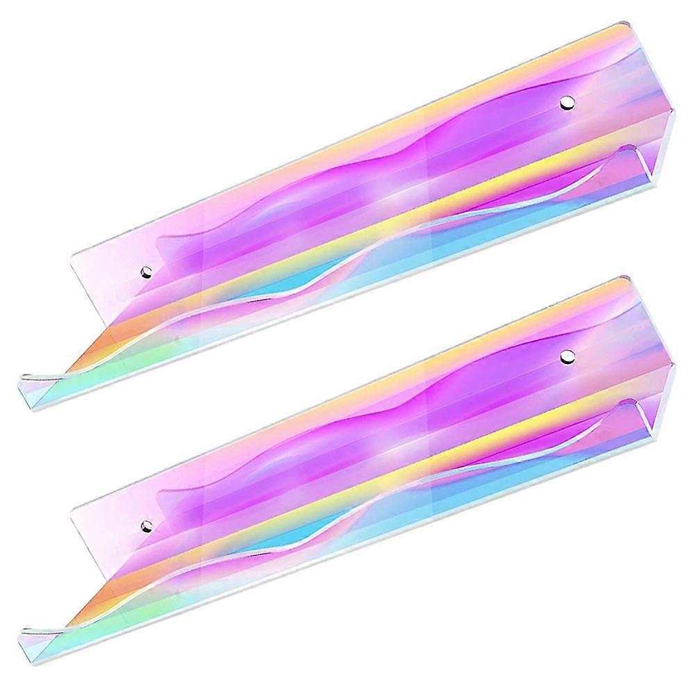 Multi Acrylic Wall Mounted Floating Shelf for Home Use 6Pcs Set