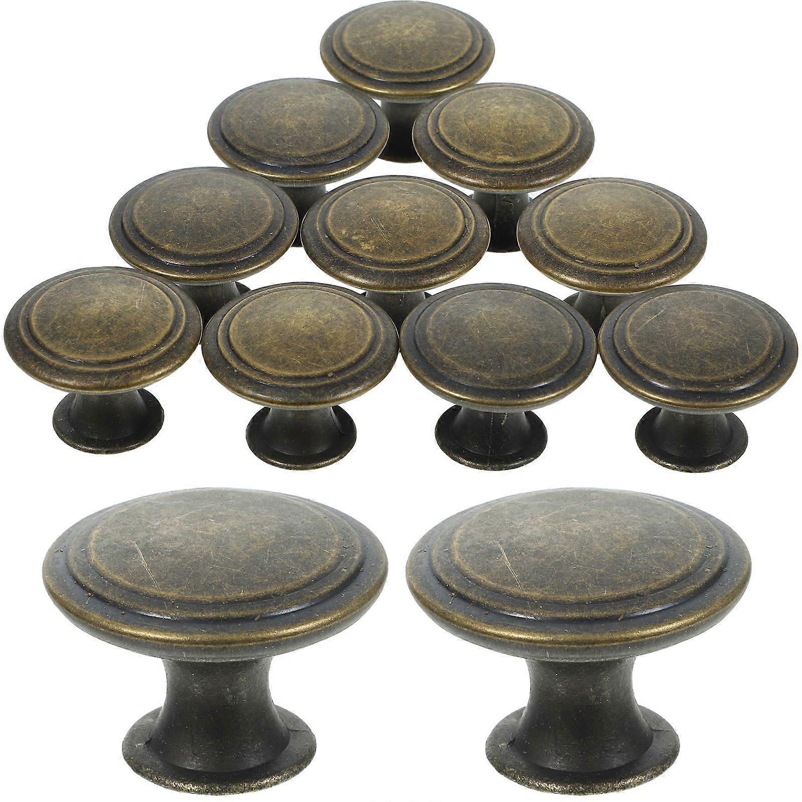 Dresser Drawer Knobs Iron Round Vintage Style Cabinet Pulls 60Pcs
