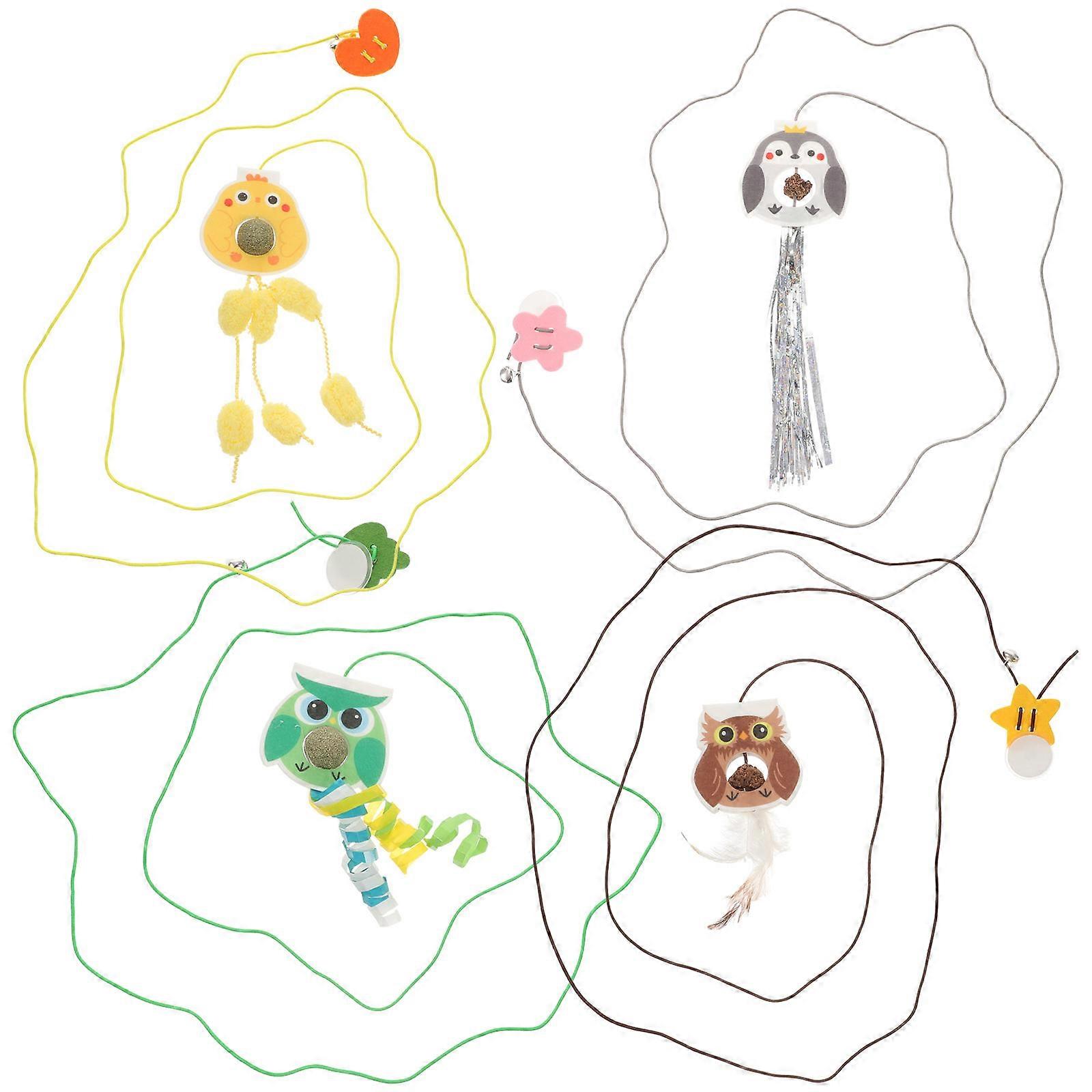 Interactive Cat Toy Hanging Cat Plaything for Cats 8Pcs Pack