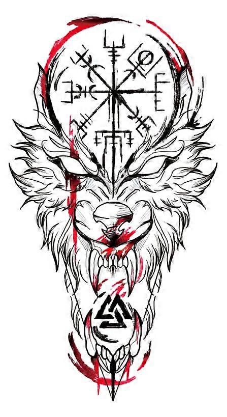 6 Sheets Waterproof Full Sleeve Temporary Tattoos with Realistic Wolf Design, Easy Application