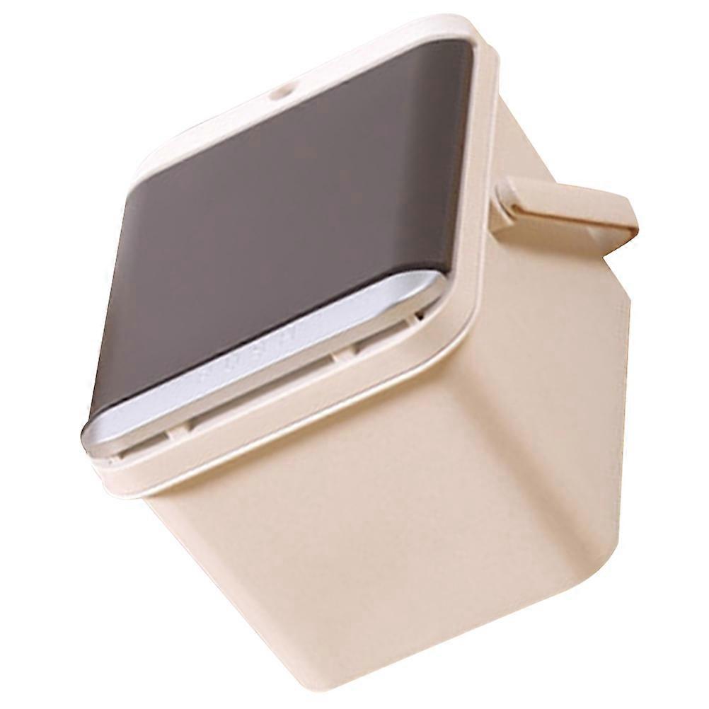 Large Capacity Tea Residue Filter Bucket for Storage Beige Plastic 7L