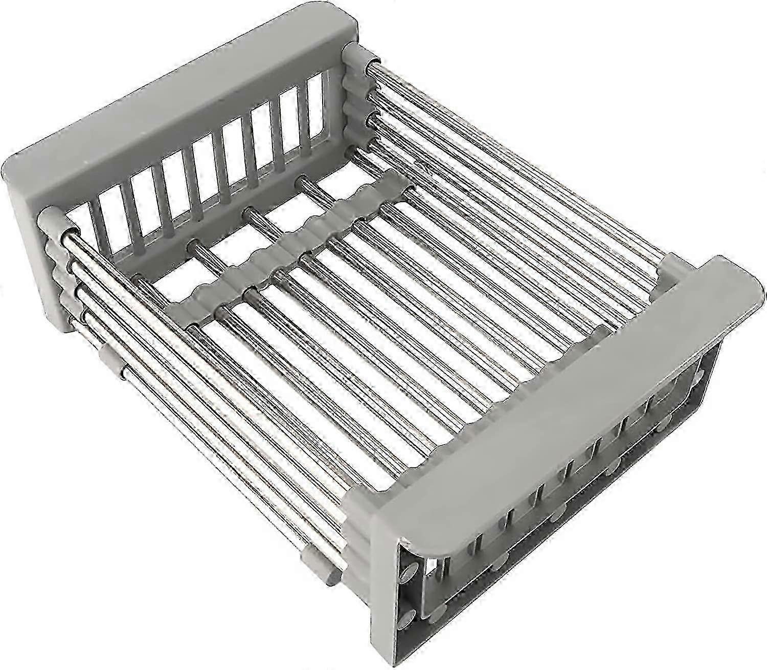 Expandable Dish Drying Rack, Over Sink Dish Drying Rack (Gray) 26-27s