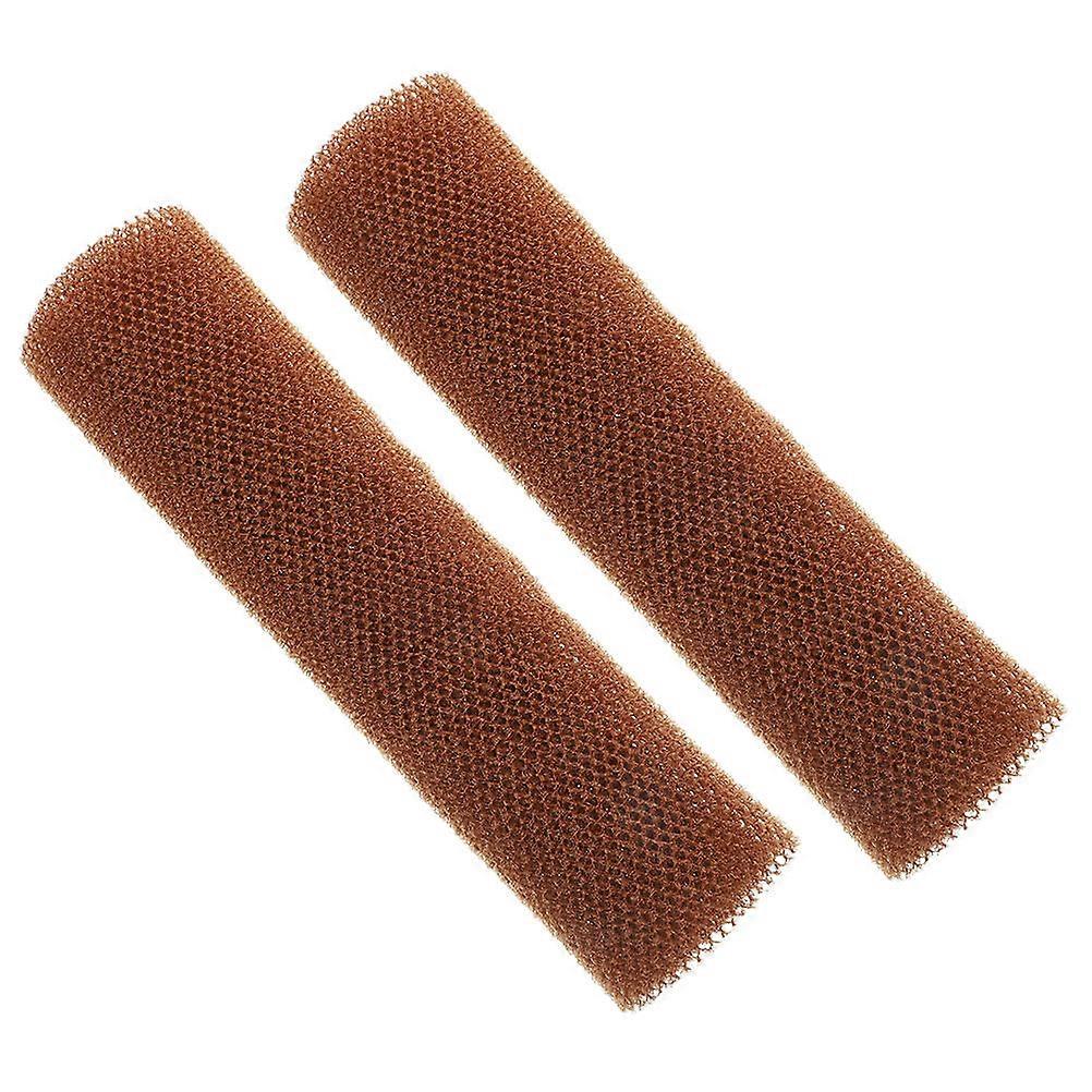 Body Scrubber Back Scrubber for Bath 8Pcs Nylon Coffee Material