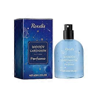 Holziger Kardamom-Mandel-Duft, natürlich frisch, elegant, tragbar, ideal für Pärchen, 60 ml