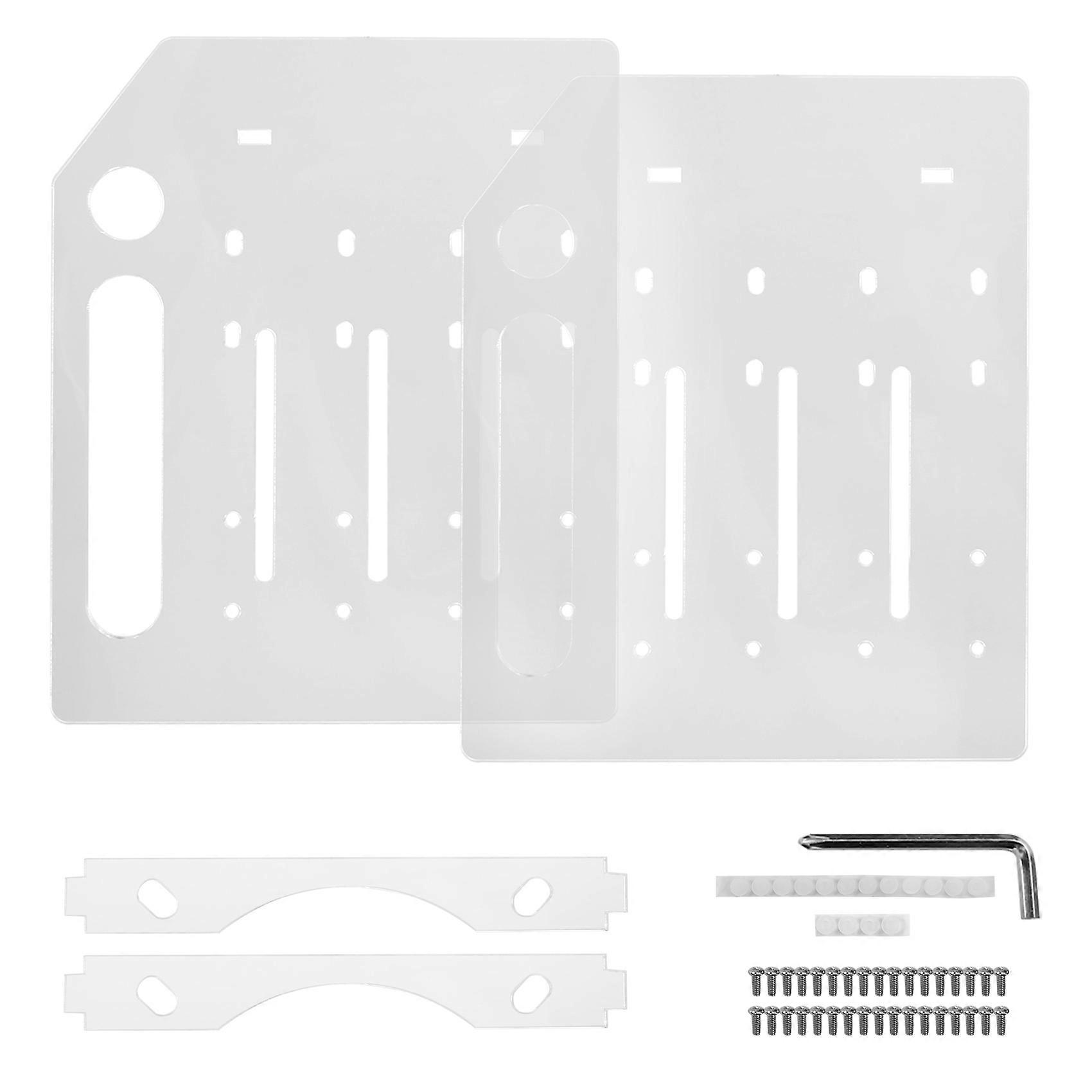 3.5 Inch Desktop Hard Disk Rack Transparent Acrylic Mechanical Hard Disk Cage External Hard Disk Storage Box 4 Layer