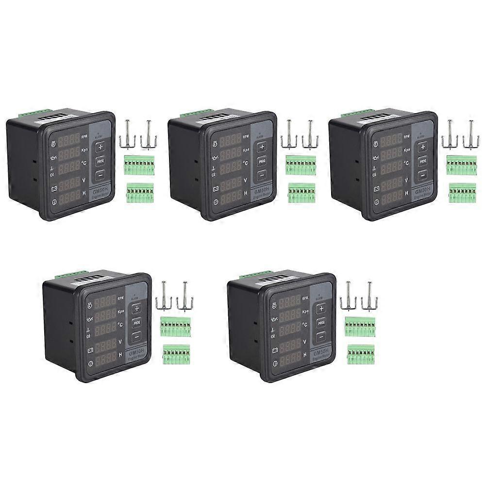 5X GM50H Engine Multi Function Digital Meter Generator Monitor