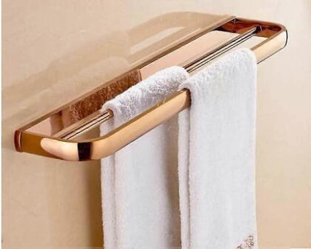 Bathroom Accessories Set Matte Black Rustproof Towel Rack Shelf Paper Holder Double Bar