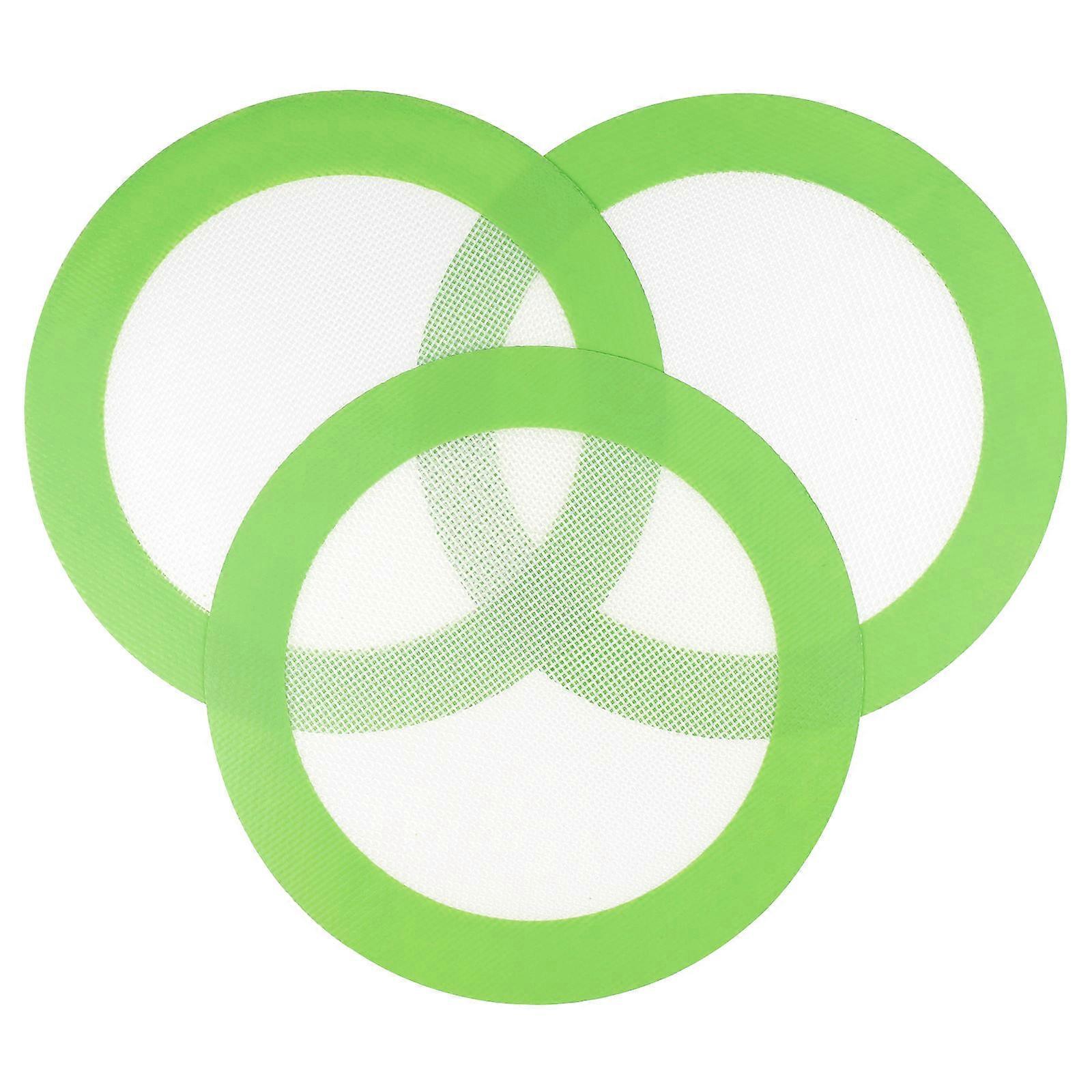 Silicone Baking Mat Round Pastry Sheet Mat for Baking Use 3Pcs Pack