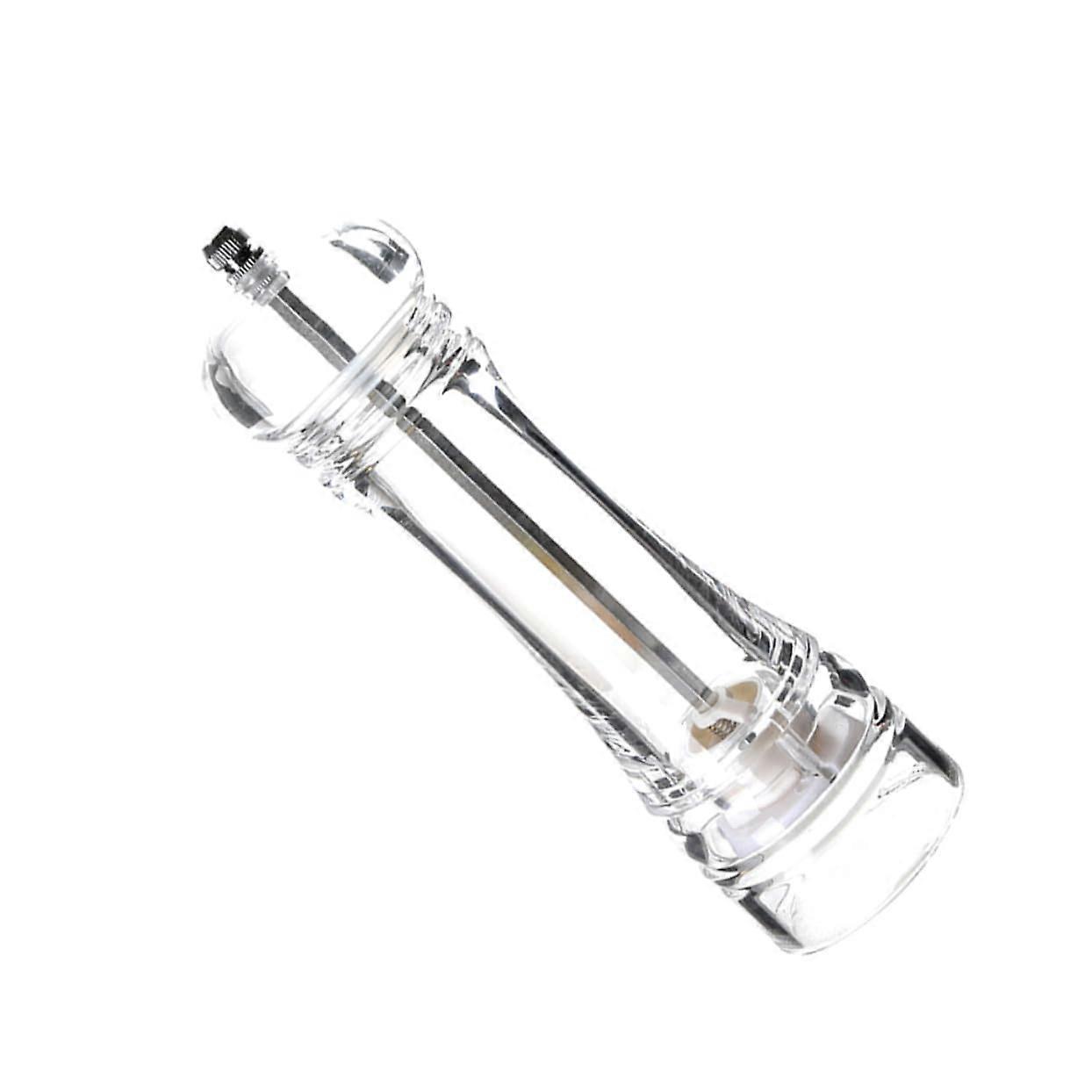 Salt and Pepper Grinder Set 22cm Large Acrylic Manual Adjustable Coarseness for Kitchen