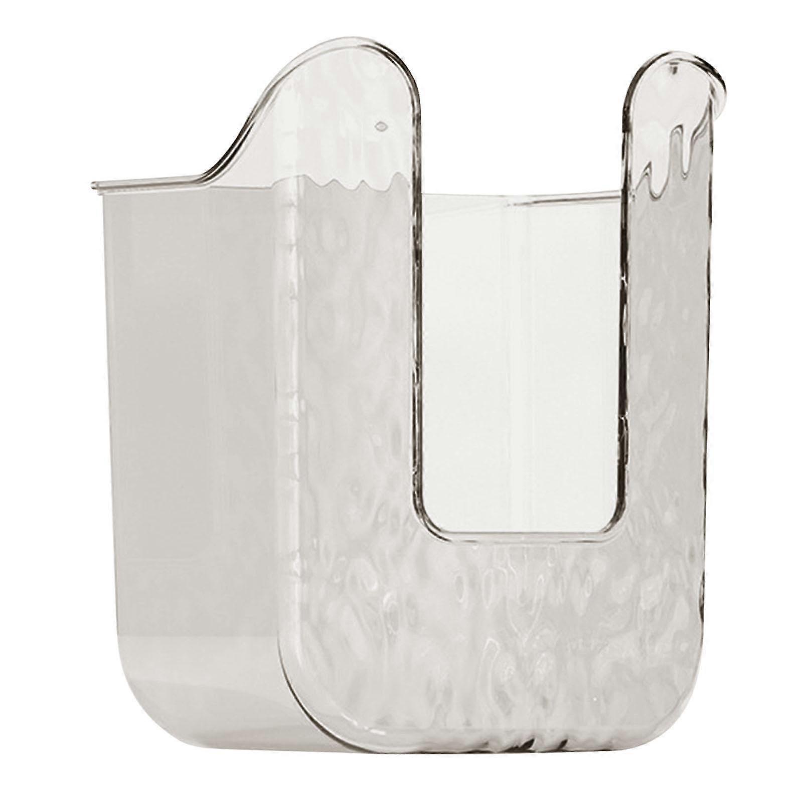 Wipes Dispenser Wall Mounted Holder, Gray ABS SelfAdhesive Tissue Storage Box for Bathroom Kitchen