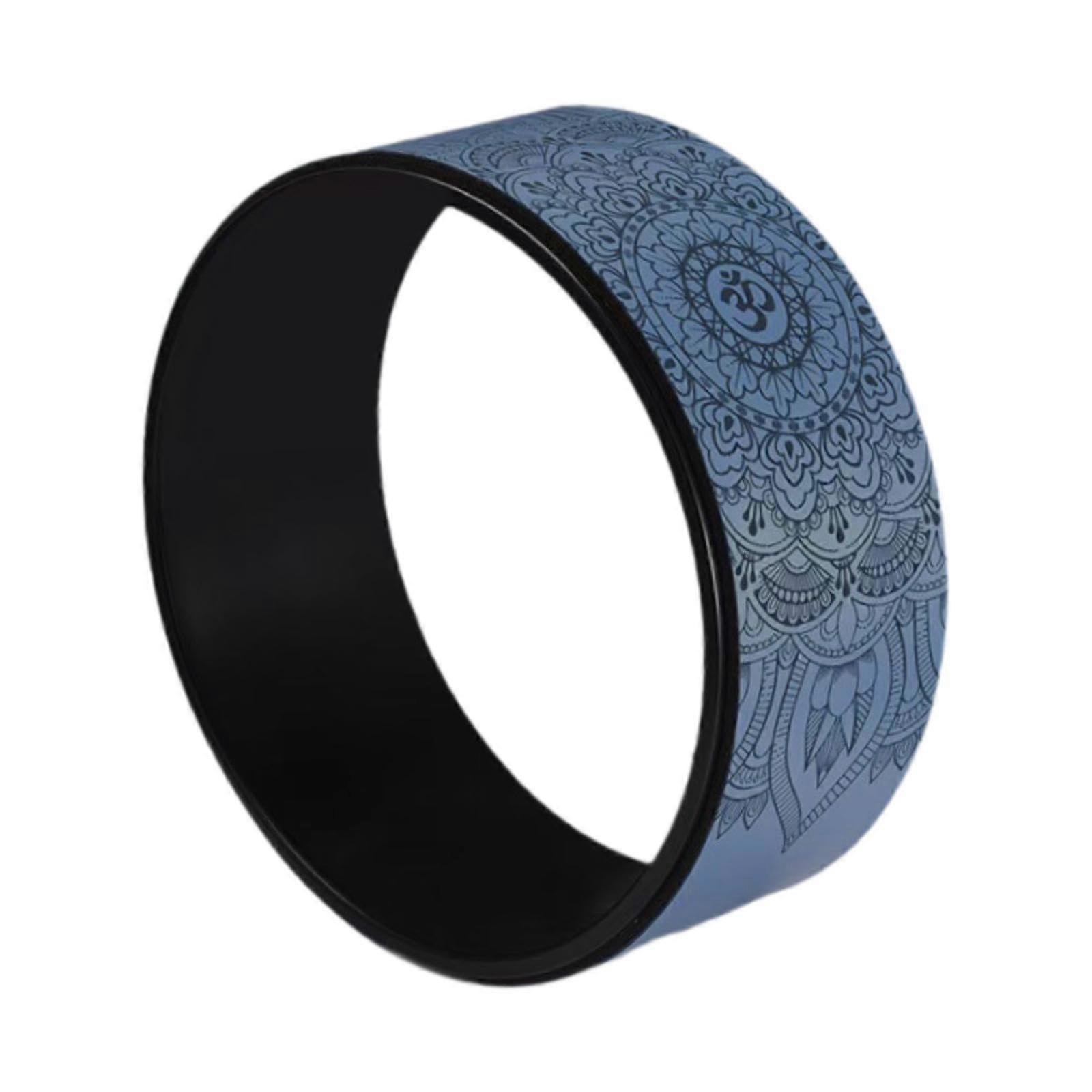 Yoga Wheel for Back Pain Relief and Flexibility Training, Backbend Stretch Tool, Blue