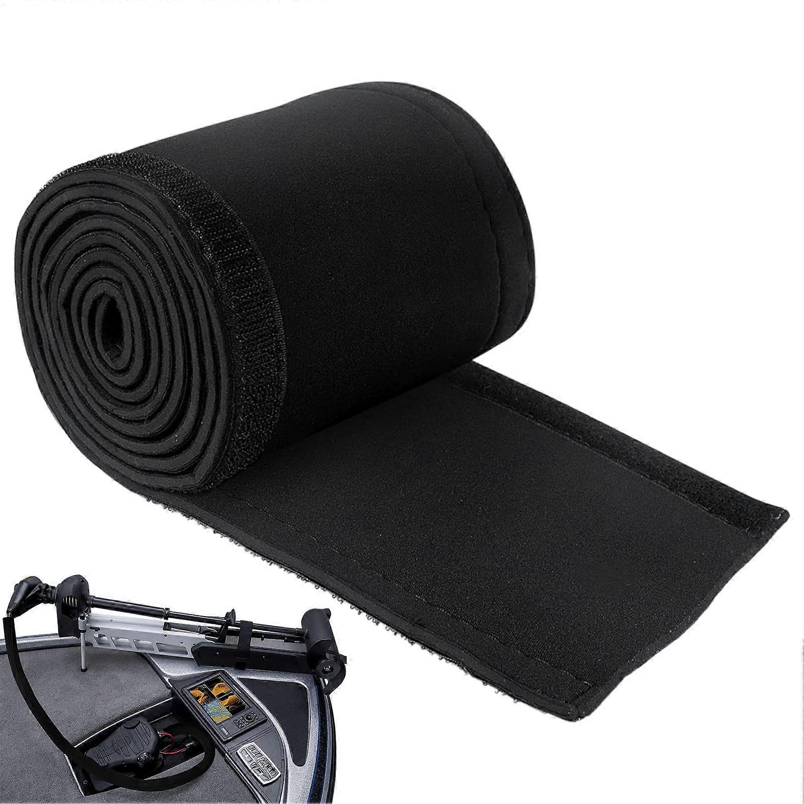 Trolling Motor Cable Sleeve 60 Inch Neoprene Waterproof Boat Cable Protector Adjustable Cuttable