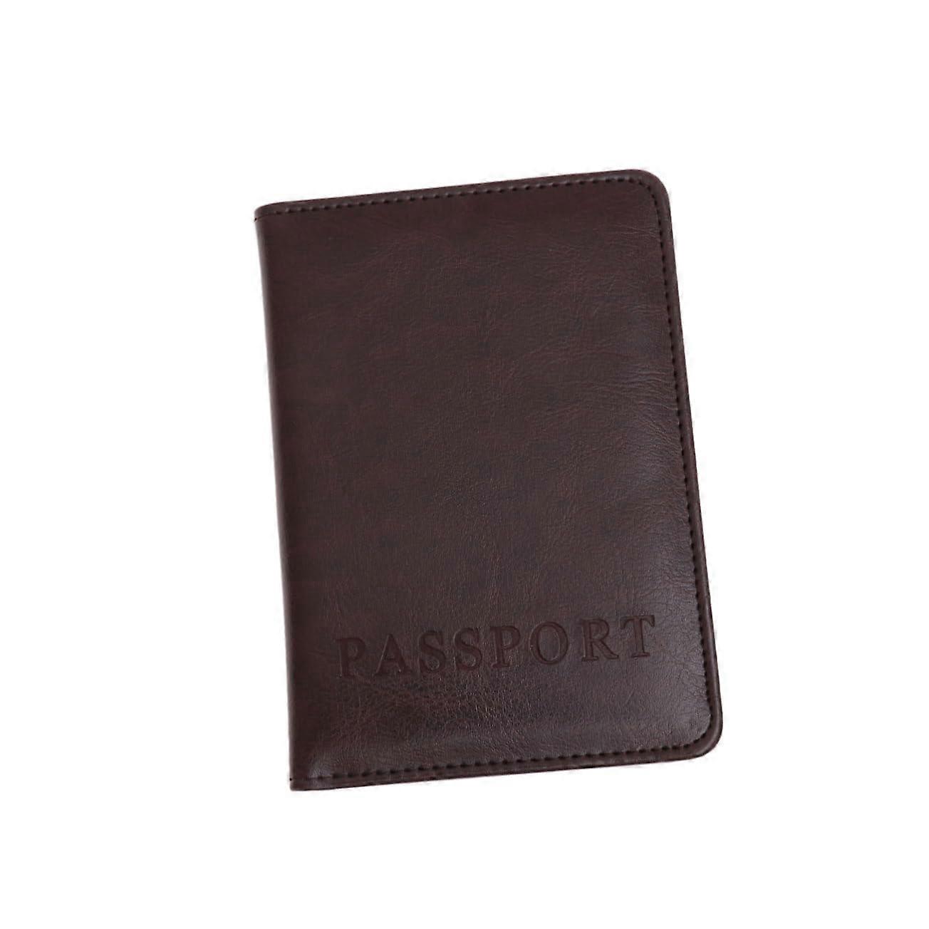 Leather Passport Wallet with Multiple Card Slots for Organized Travel Essentials and Secure Document Storage