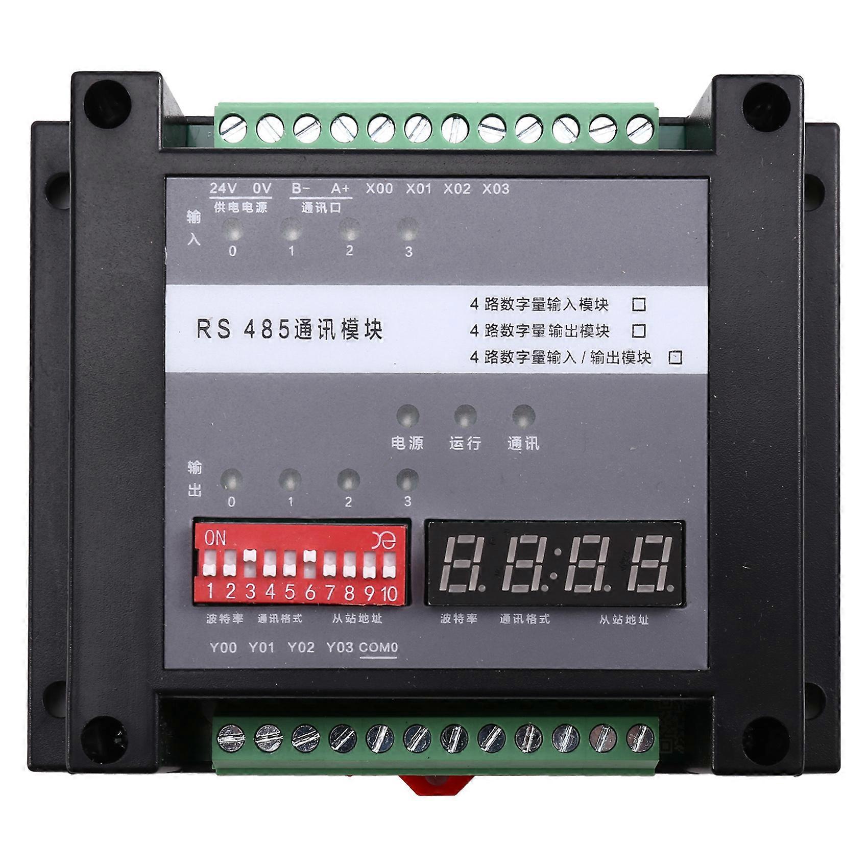 Expansion Module: Modbus RTU Protocol, RS485 Communication, 4 Inputs, 4 Outputs I/O Module,RTU Protocol Extension Module