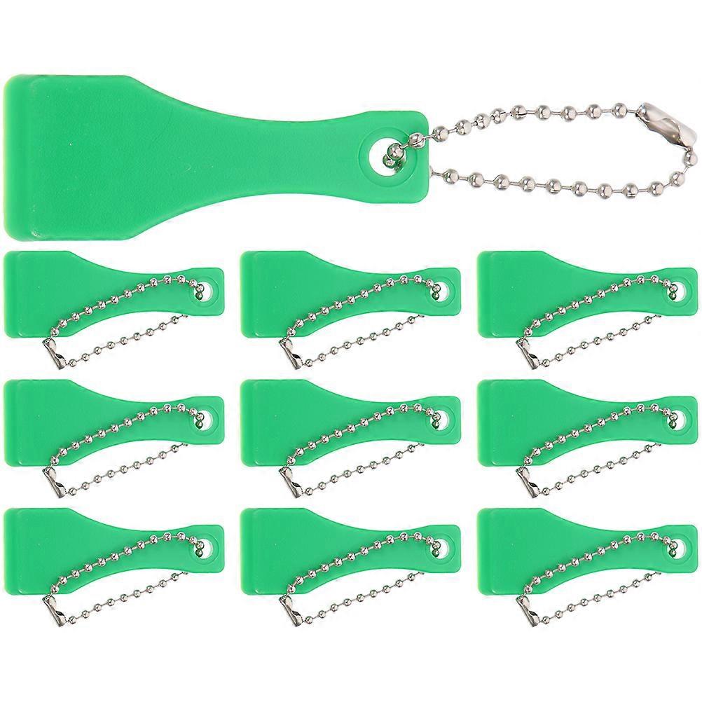 20Pcs Plastic Scratcher Tool for Scratching Tickets Green