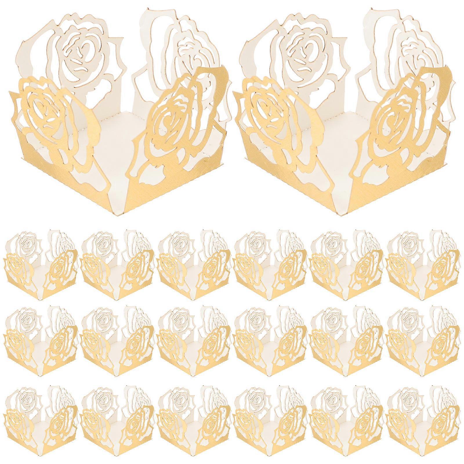 Chocolate Packaging Supplies for Candy Wrapping 150Pcs Golden Cups