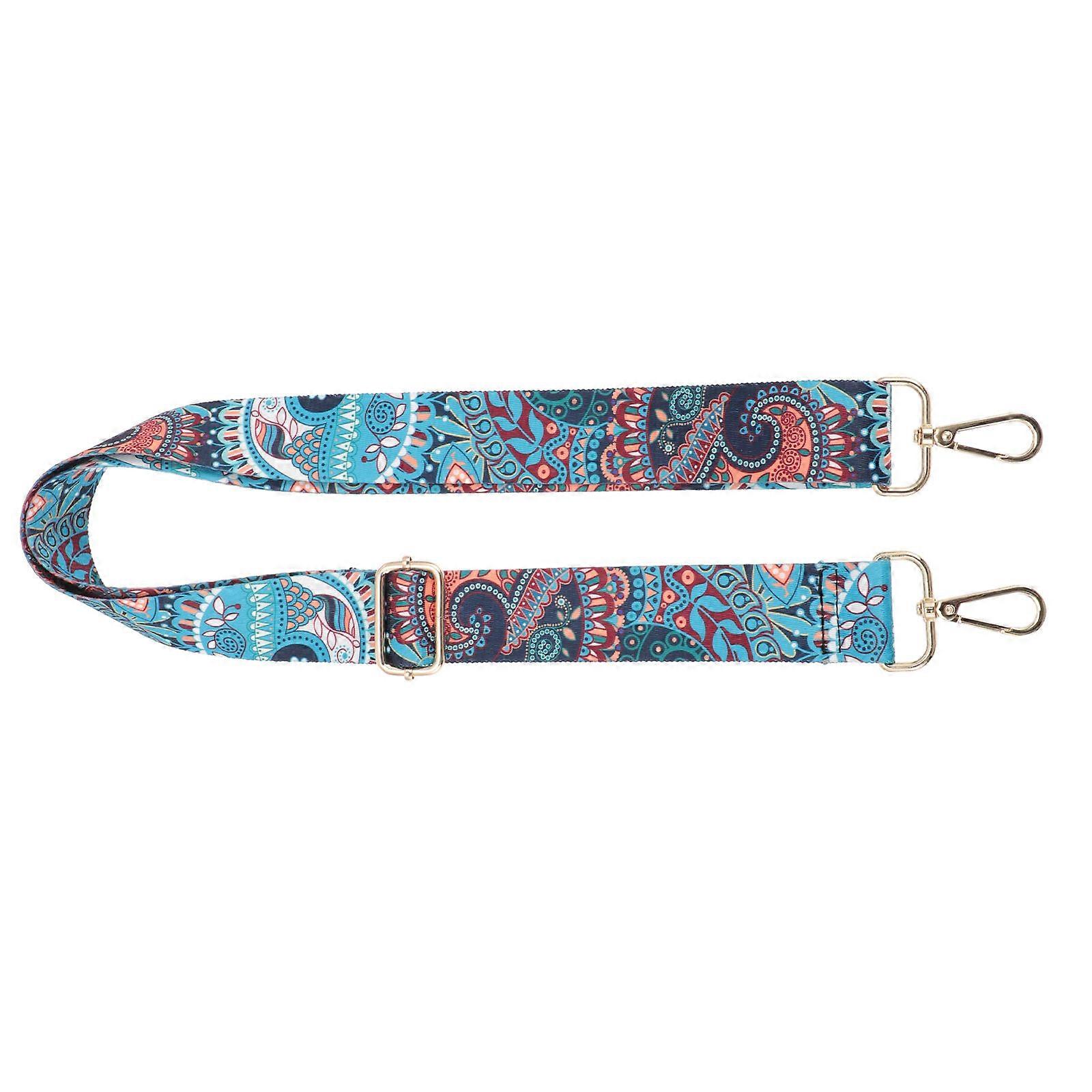 Adjustable Banjo Strap Retro Floral Pattern Durable Banjo Shoulder Strap Gift